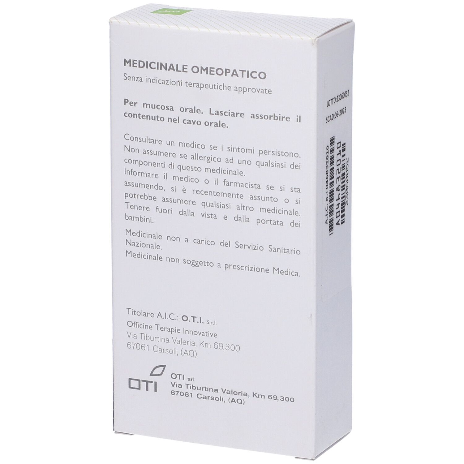 Occhio Totale 6Ch,9Ch,30Ch,200Ch (Scalare Progressivo) 20 Fiale 2 Ml Soluzione Fisiologica Per Mucosa Orale