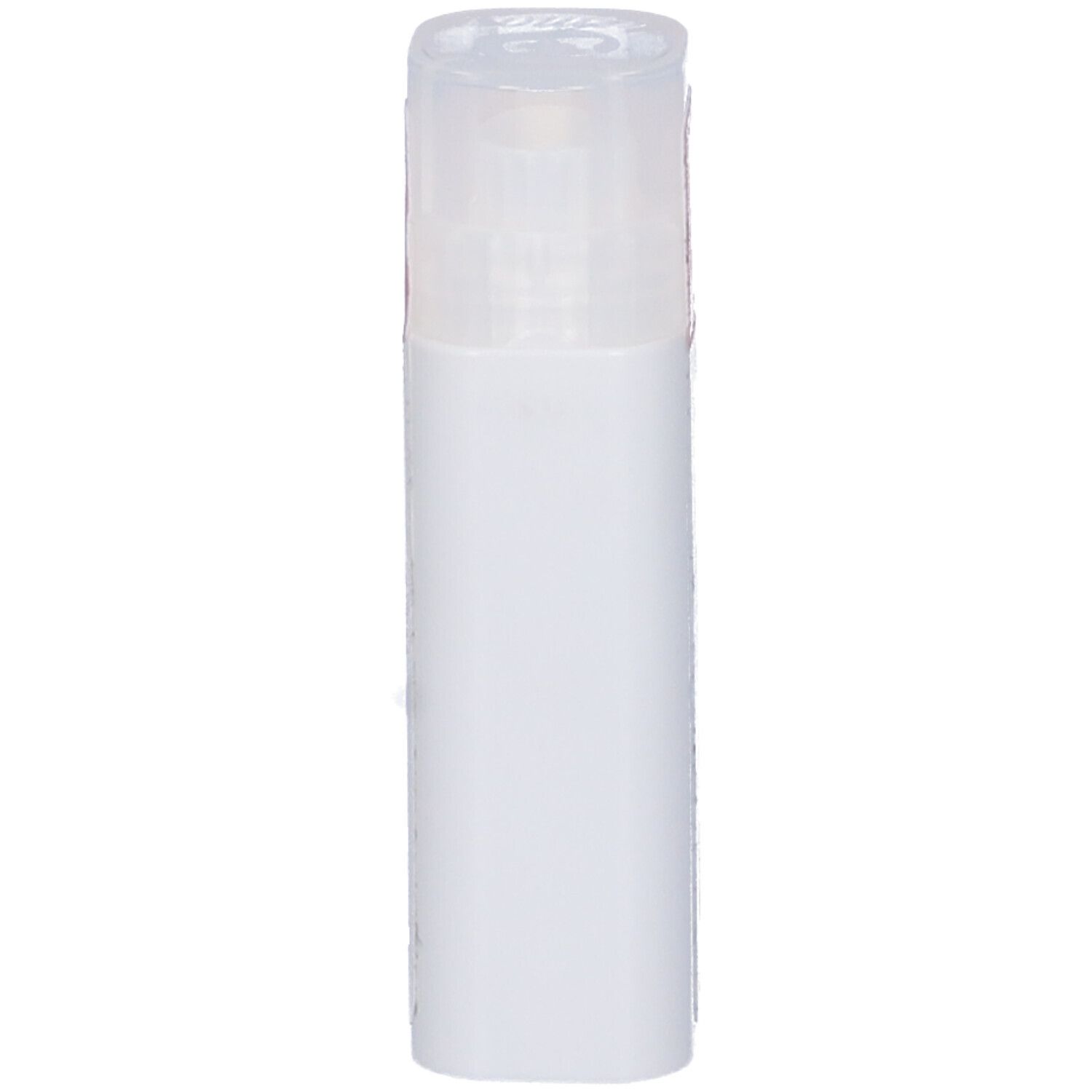 Contenitore cilindrico bianco con coperchio trasparente. Nessun'altra caratteristica o scritta visibile.