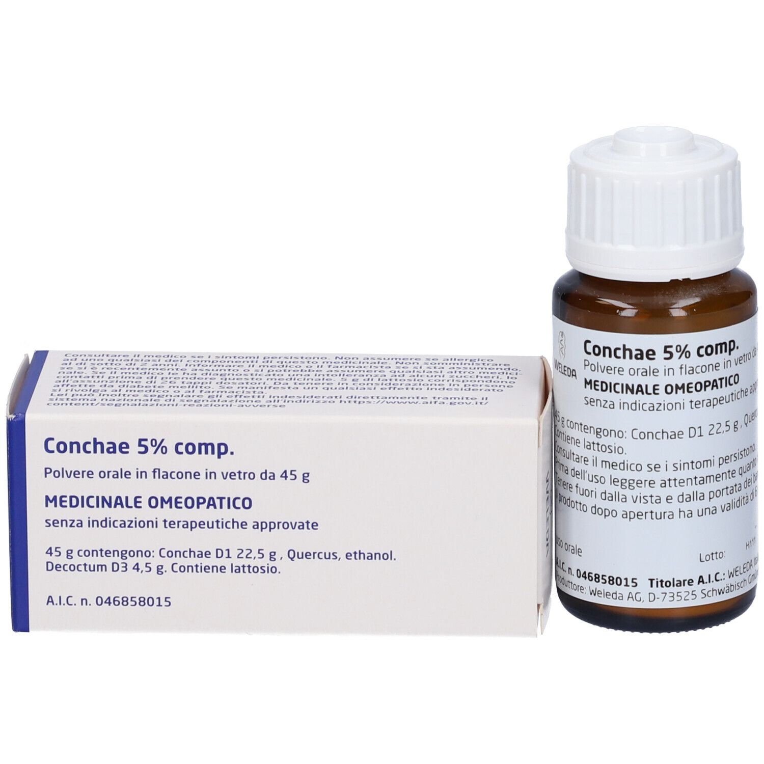 Conchae 5% Comp Polvere Orale Flacone 45 G