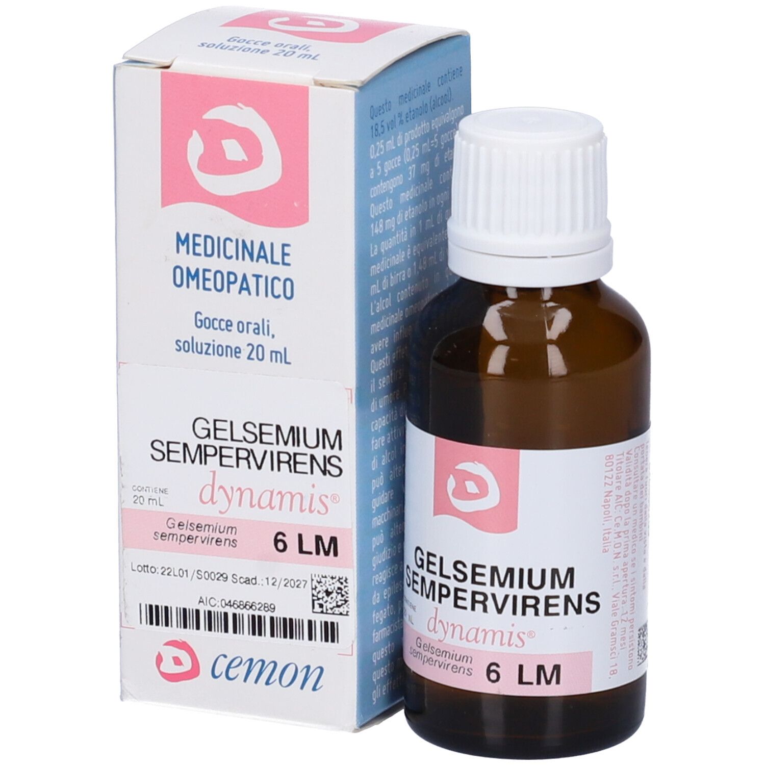 CEMON Gelsemium Sempervirens Dynamis Orale Gtt 6 Lm 20 Ml