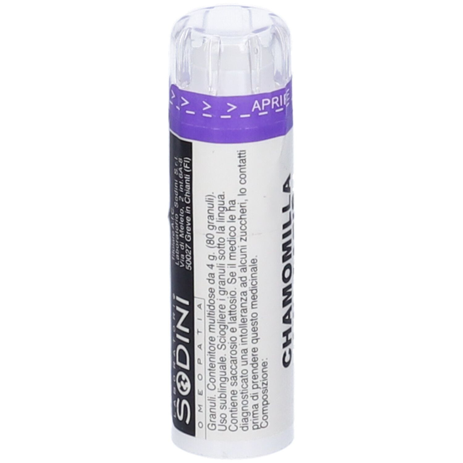 LABORATORIO SODINI Chamomilla Vulgaris 80 Granuli 30 Ch Contenitore Multidose