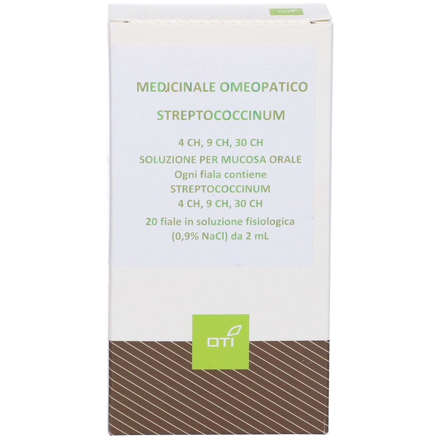 OTI Streptococcinum 4Ch,9Ch,30Ch (Scalare Progressivo) 20 Fiale 2 Ml Soluzione Fisiologica Per Mucosa Orale