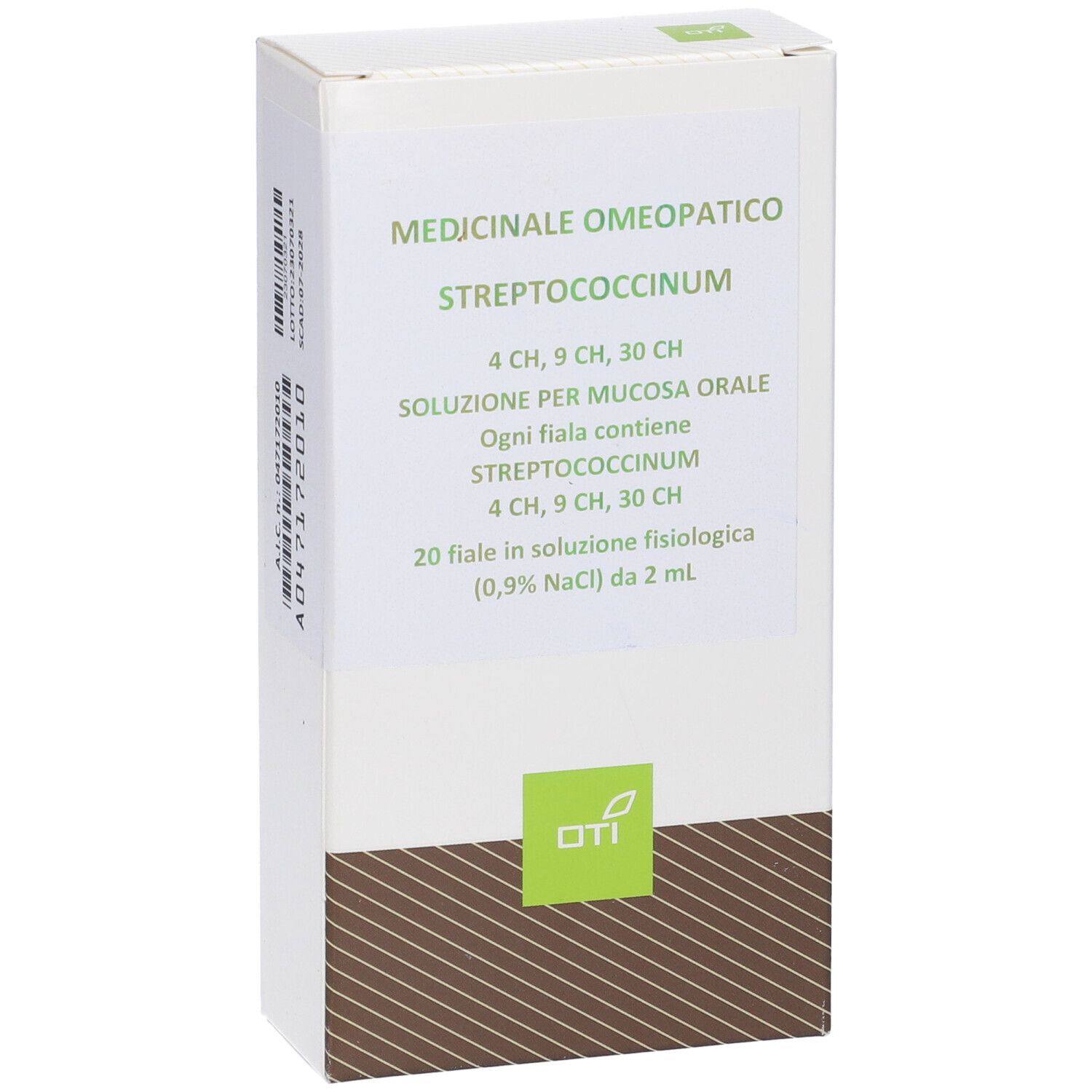 OTI Streptococcinum 4Ch,9Ch,30Ch (Scalare Progressivo) 20 Fiale 2 Ml Soluzione Fisiologica Per Mucosa Orale