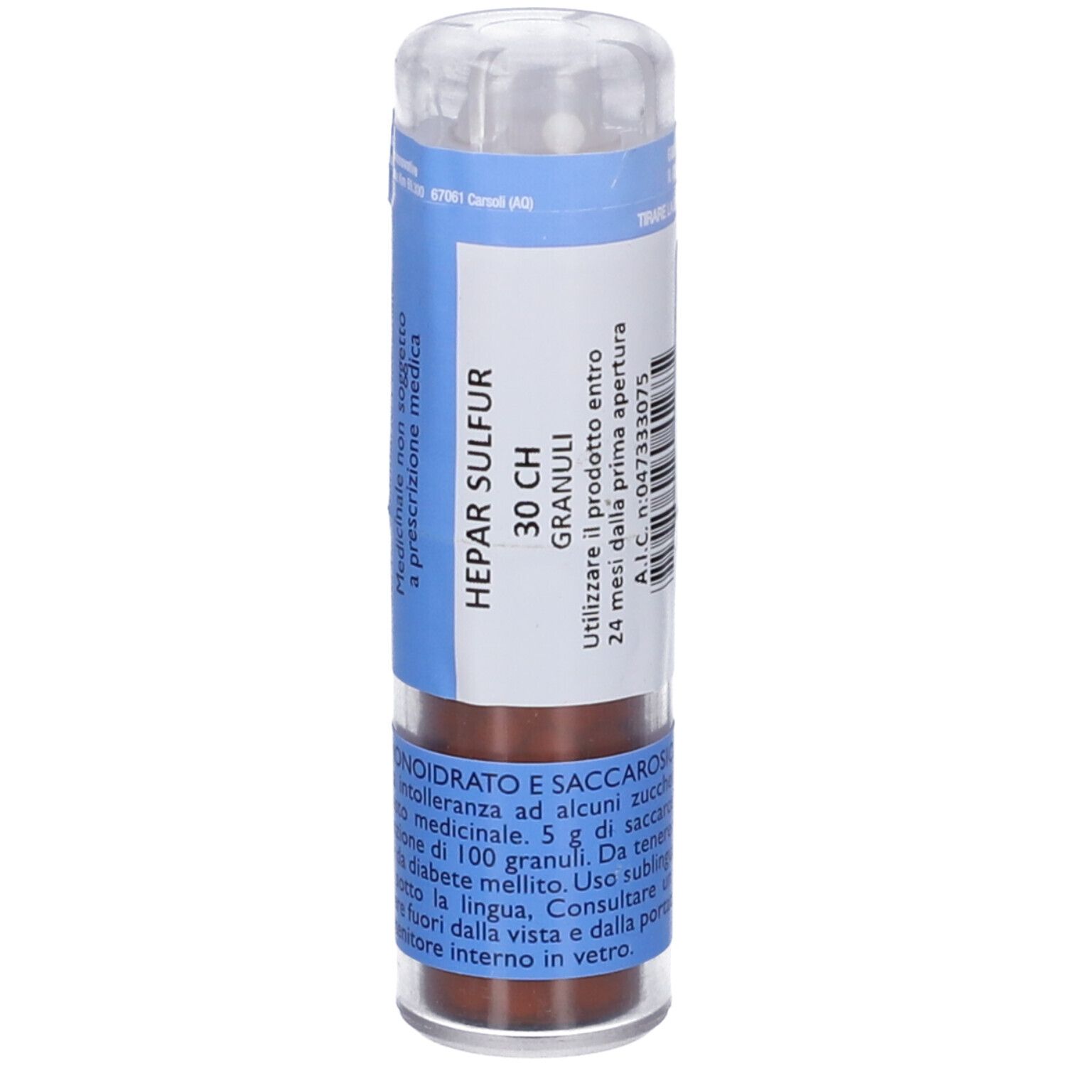 Hepar Sulfur 30 Ch Granuli (Magnum) Contenitore Multidose Da 12 G (240 Granuli) per Mucosa Orale
