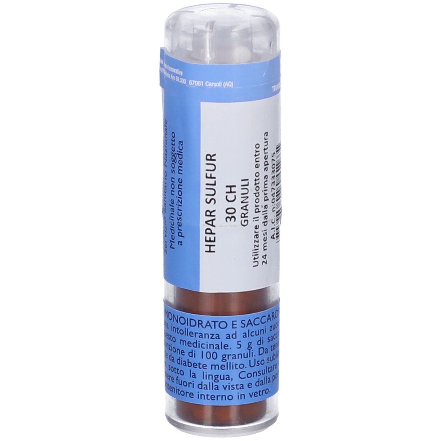Hepar Sulfur 30 Ch Granuli (Magnum) Contenitore Multidose Da 12 G (240 Granuli) per Mucosa Orale