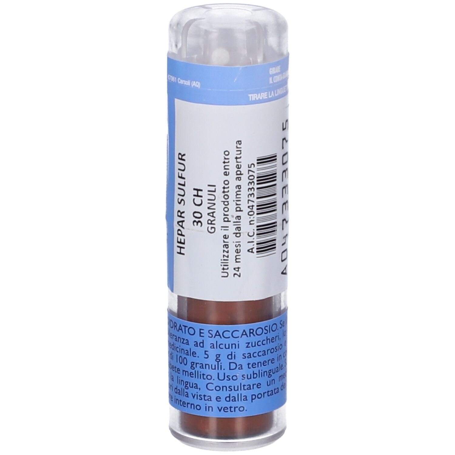 Hepar Sulfur 30 Ch Granuli (Magnum) Contenitore Multidose Da 12 G (240 Granuli) per Mucosa Orale