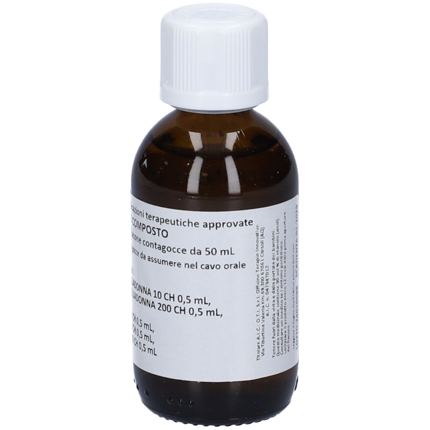 Belladonna Oti Composto*Gocce Flacone Da 50 Ml Soluzione Idroalcolica Per Mucosa Orale