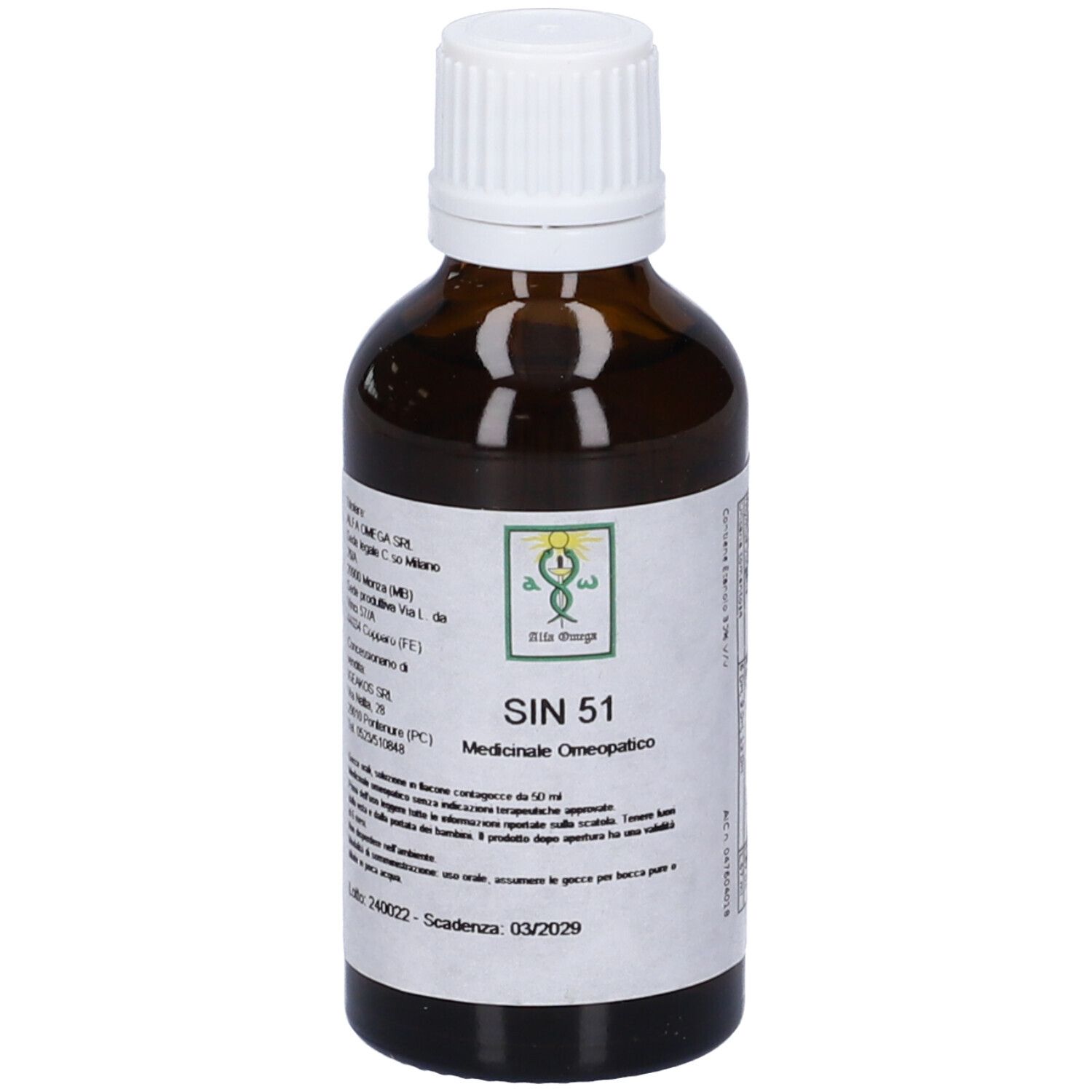 Alfa Omega Sin 51 Orale Gtt 50 Ml