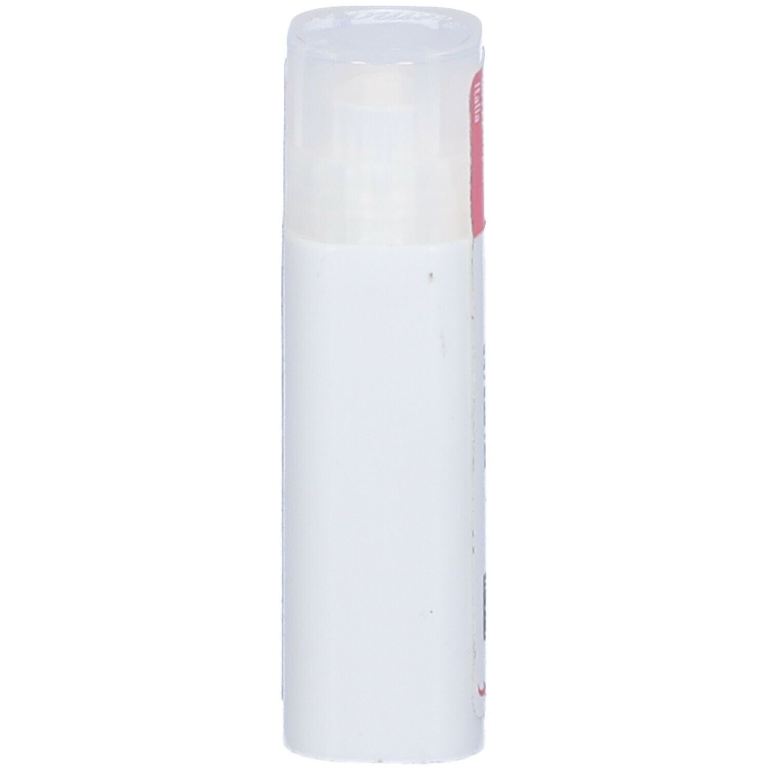 Confezione cilindrica con coperchio trasparente. Corpo bianco con etichetta rosa. Logo cemom visibile.
