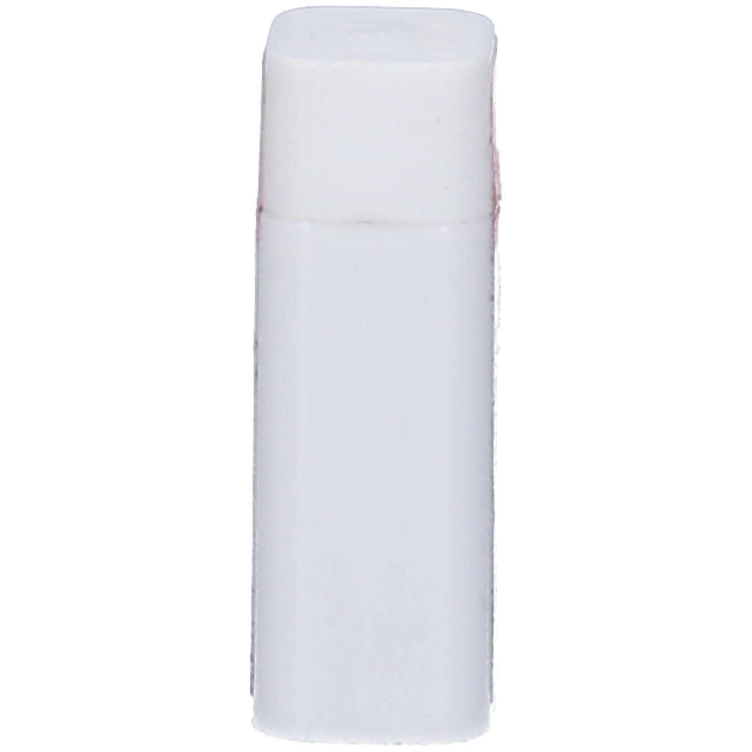 Contenitore bianco rettangolare con bordi arrotondati. Parte superiore con coperchio bianco.