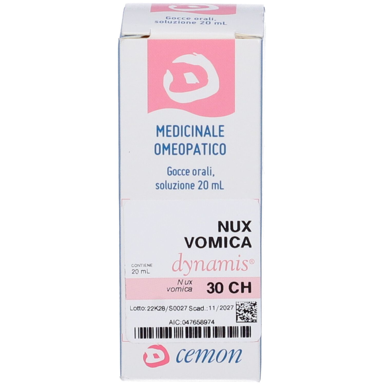 CEMON Nux Vomica Dynamis Orale Gtt 30 Ch 20 Ml