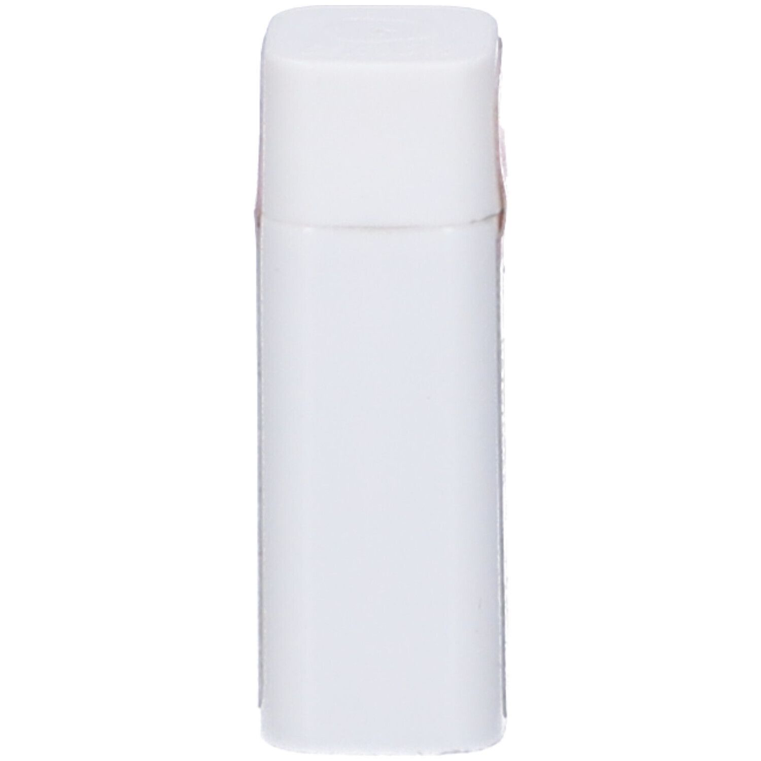 Contenitore bianco rettangolare con angoli arrotondati. Fascia rosa. Nessuna scritta visibile.