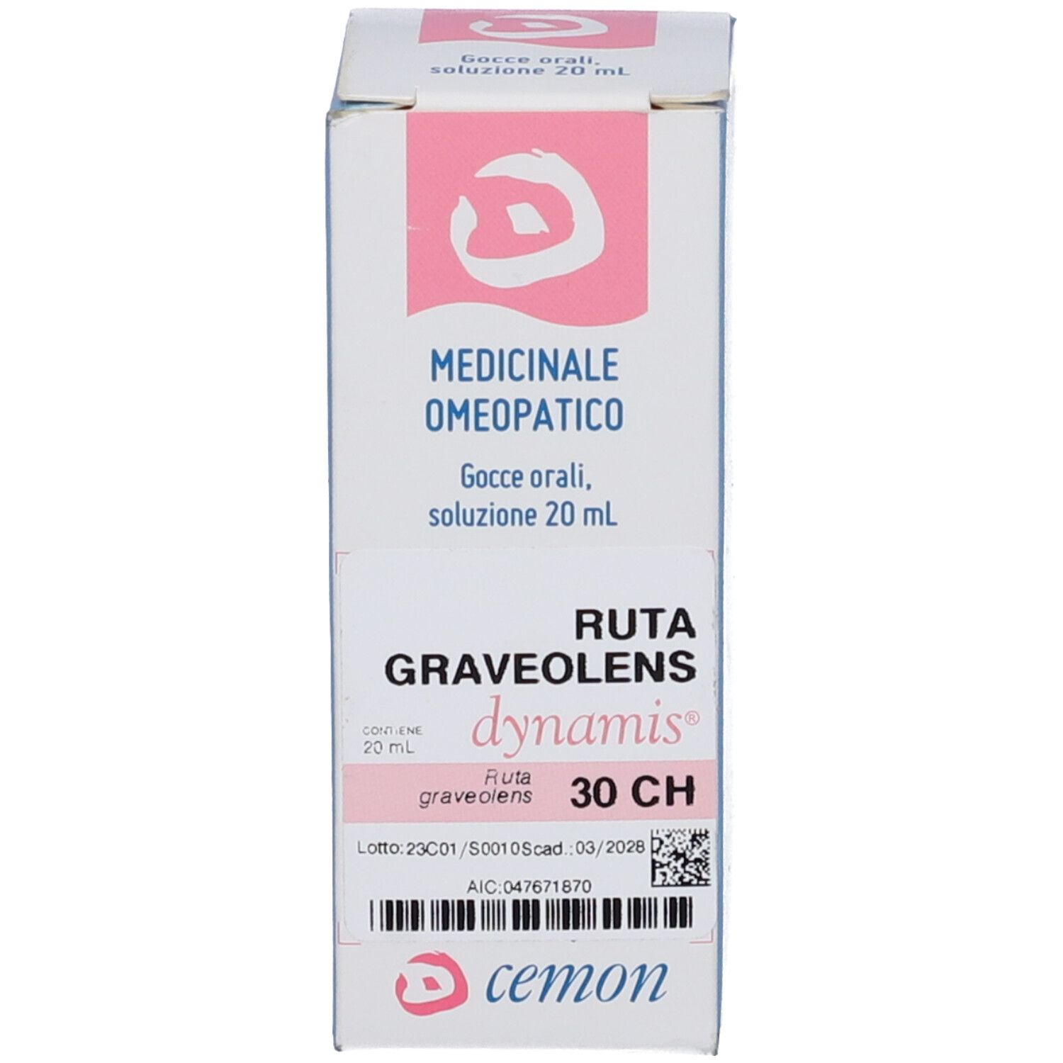 CEMON Ruta Graveolens Dynamis Orale Gtt 30 Ch 20 Ml