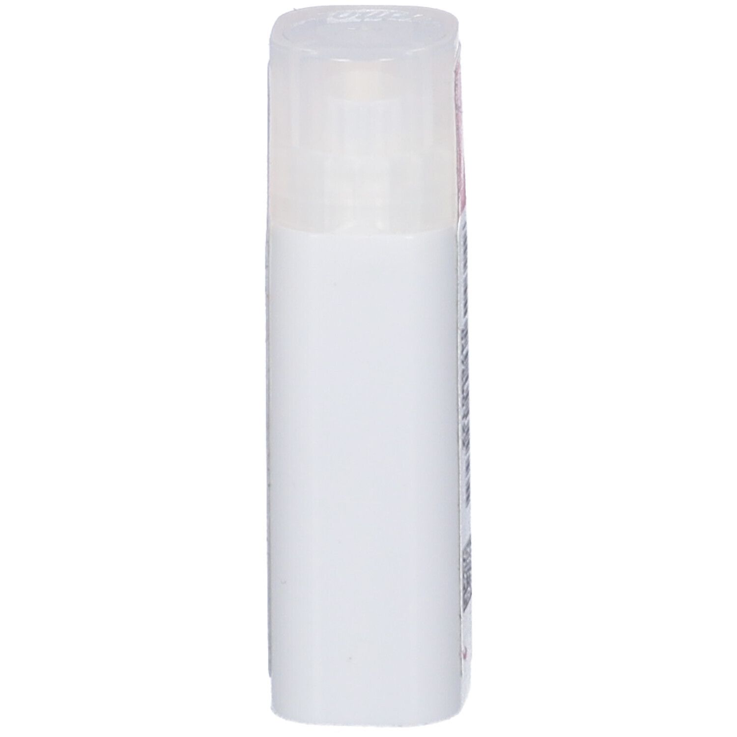 Primo piano di una confezione cilindrica bianca con coperchio trasparente. Nessun altro dettaglio visibile.