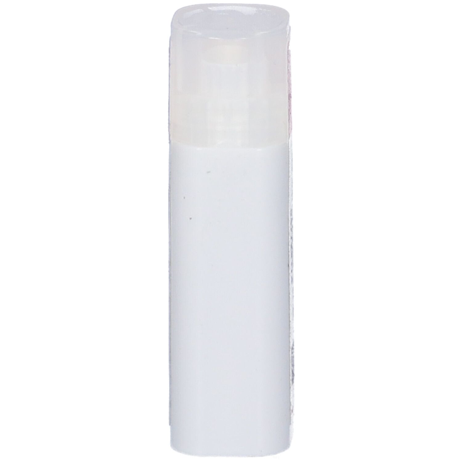 Contenitore cilindrico bianco con coperchio trasparente. Nessun'altra caratteristica visibile.