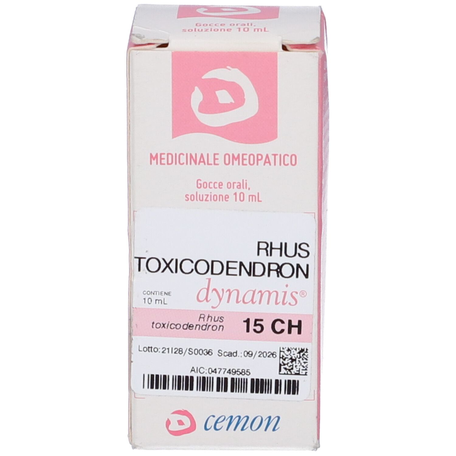 CEMON Rhus Toxicodendron Dynamis Orale Gtt 15 Ch 10 Ml