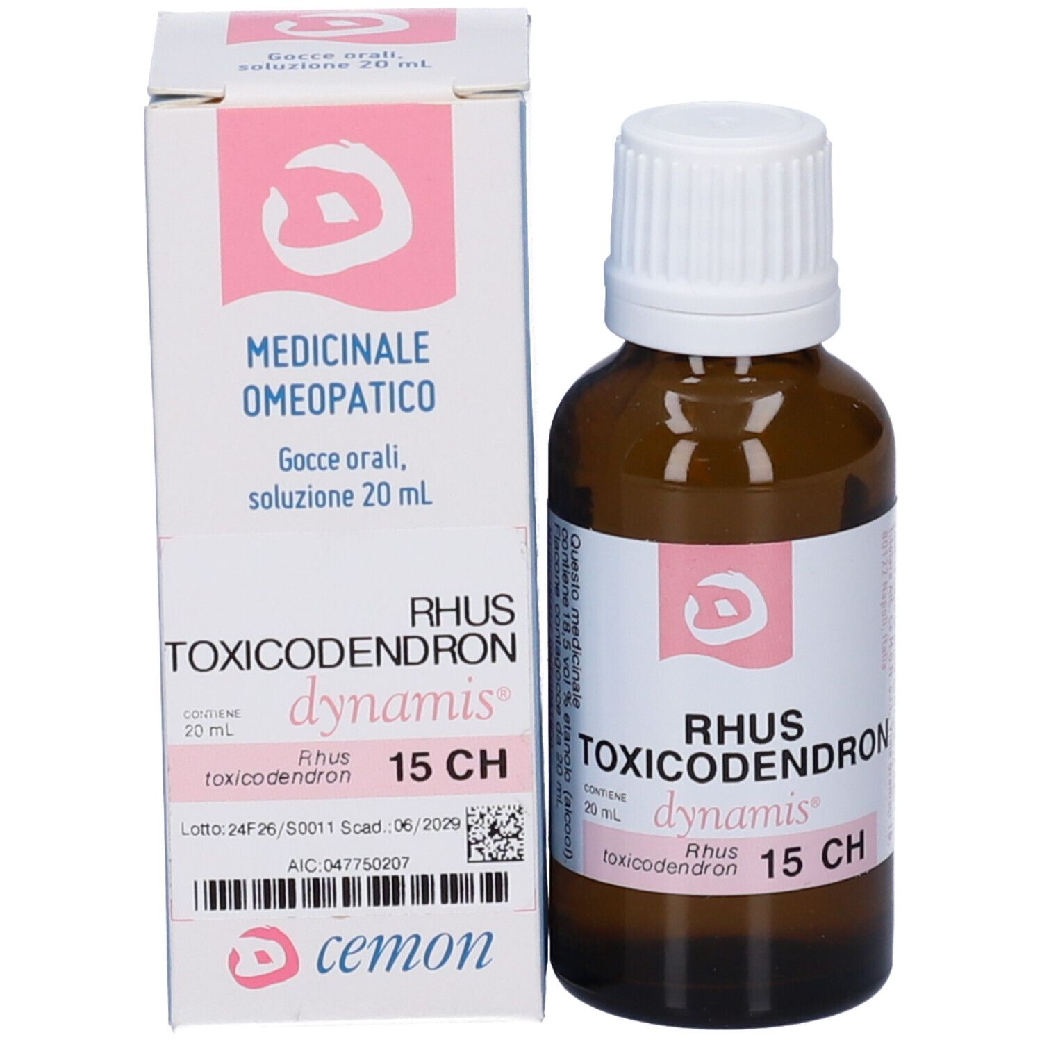 CEMON Rhus Toxicodendron Dynamis Orale Gtt 15 Ch 20 Ml