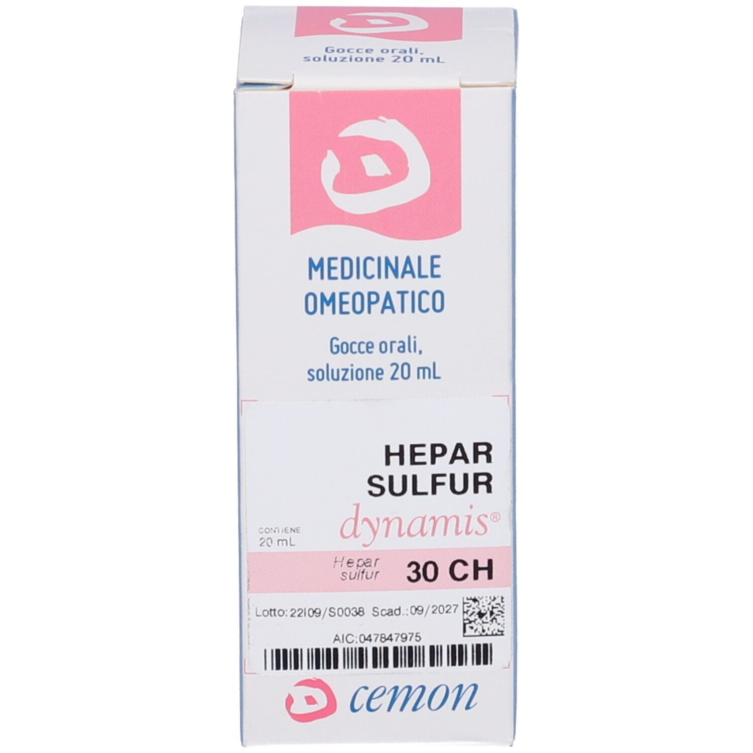 CEMON Hepar Sulfur Dynamis Orale Gtt 30 Ch 20 Ml