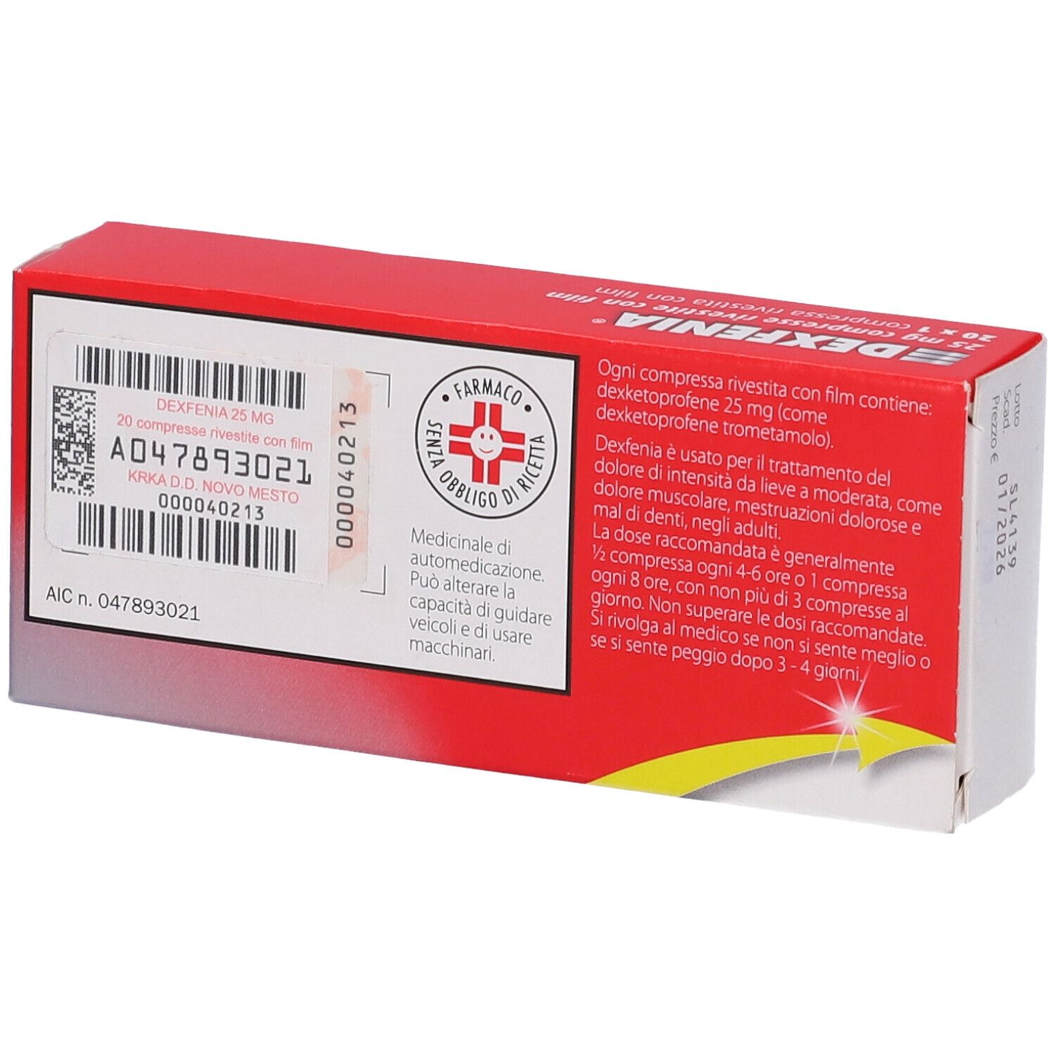 Dexfenia 25 mg compresse rivestite con film