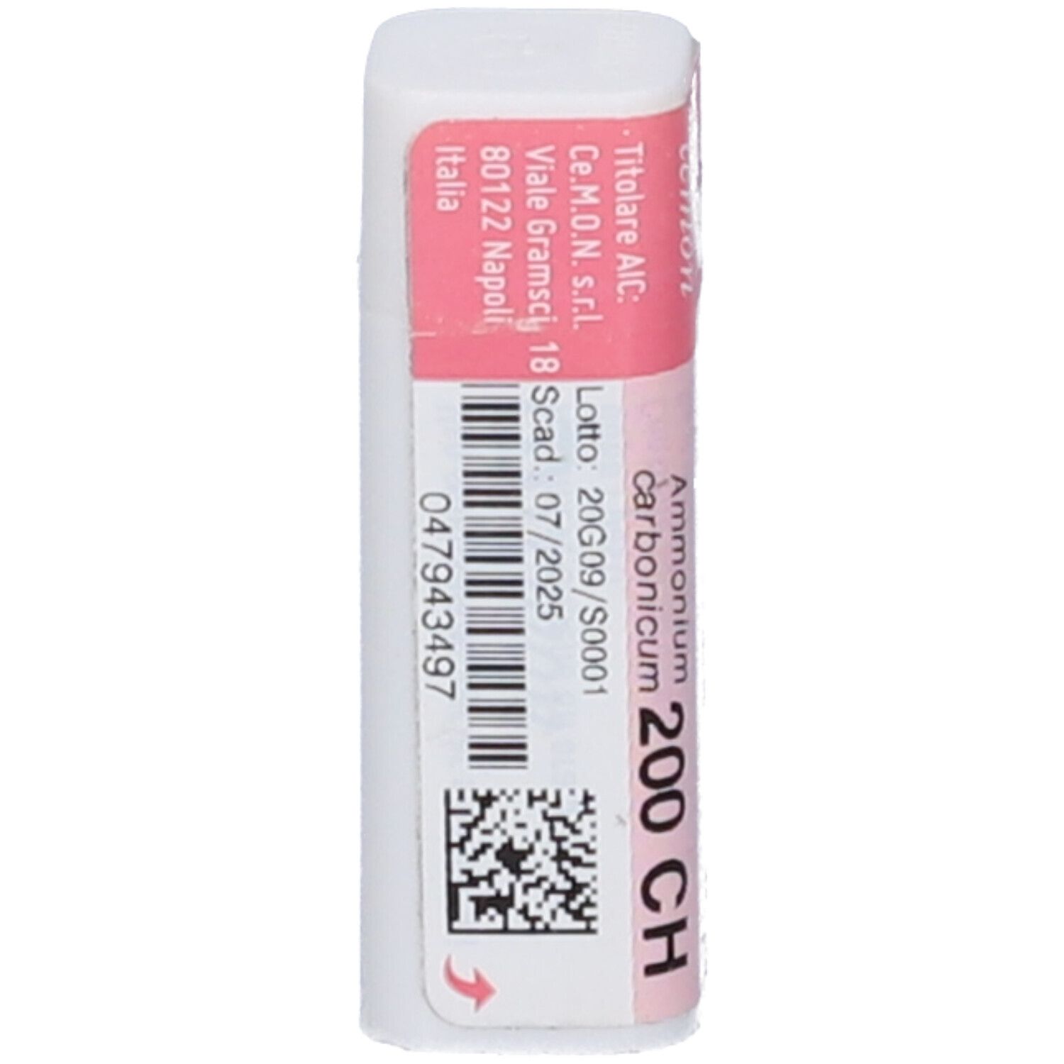 CEMON Ammonium Carbonicum Dynamis Granuli 200 Ch Contenitore Monodose