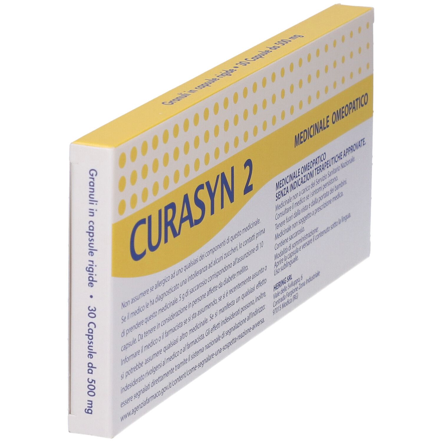 HERING Curasyn 2*Granuli 30 Capsule 500 Mg