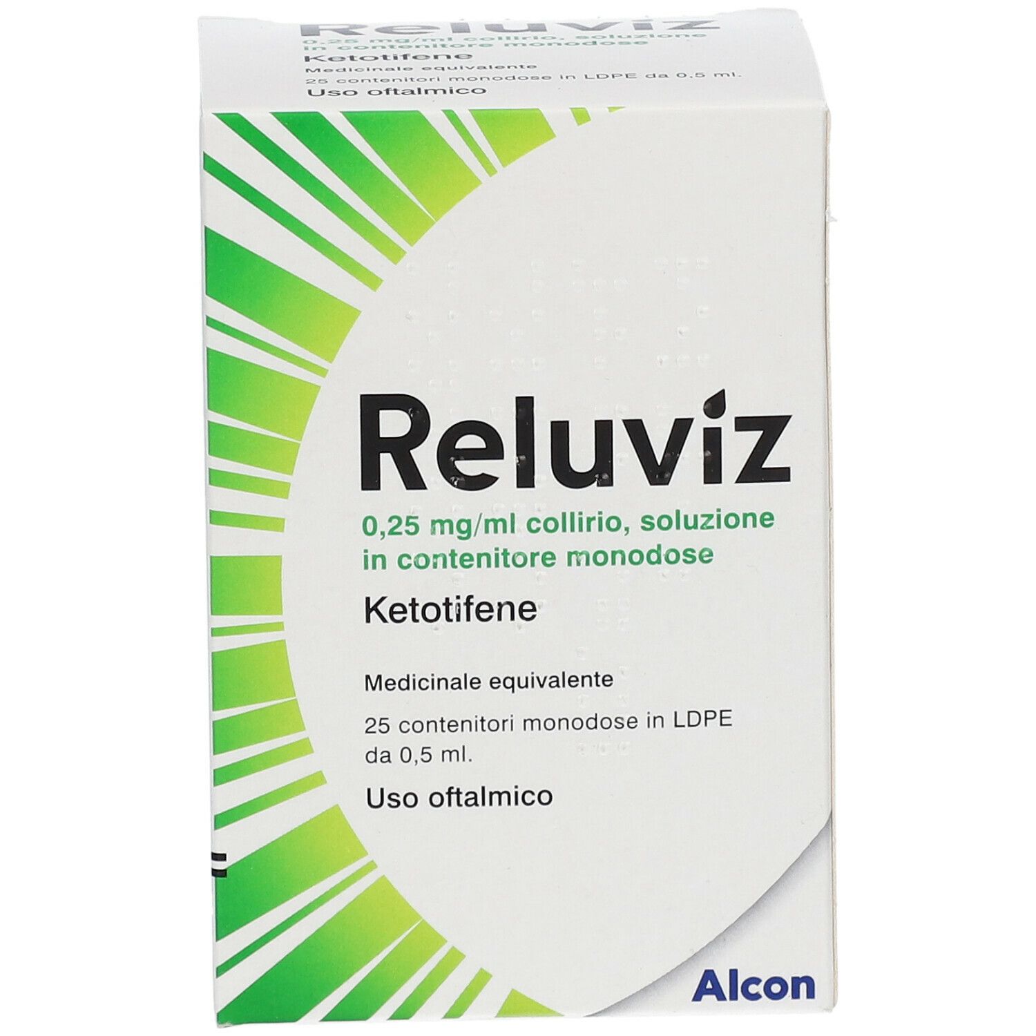 Alcon Reluviz Contenitore monodose 25x0,5 ml