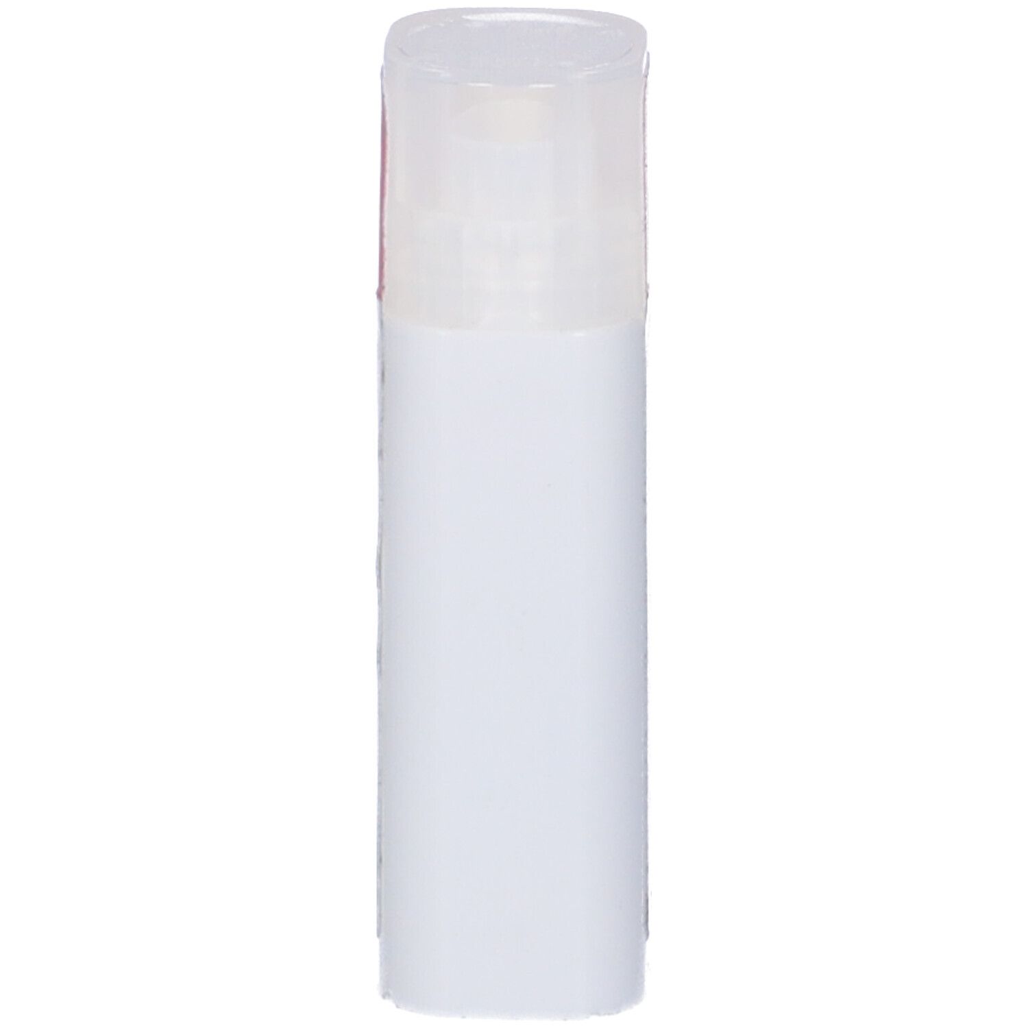 Contenitore bianco cilindrico con coperchio trasparente. Nessun altro dettaglio visibile.