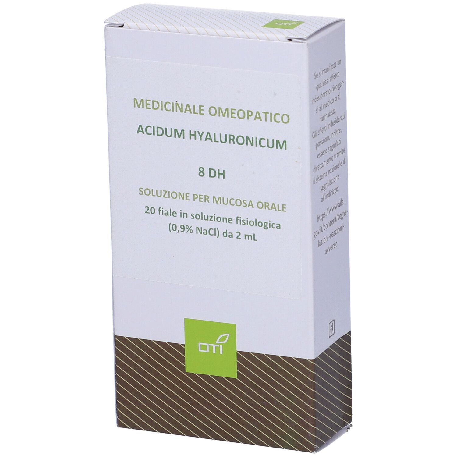 OTI Acidum Hyaluronicum 8 Dh 20 Fiale 2 Ml Soluzione Fisiologica Per Mucosa Orale