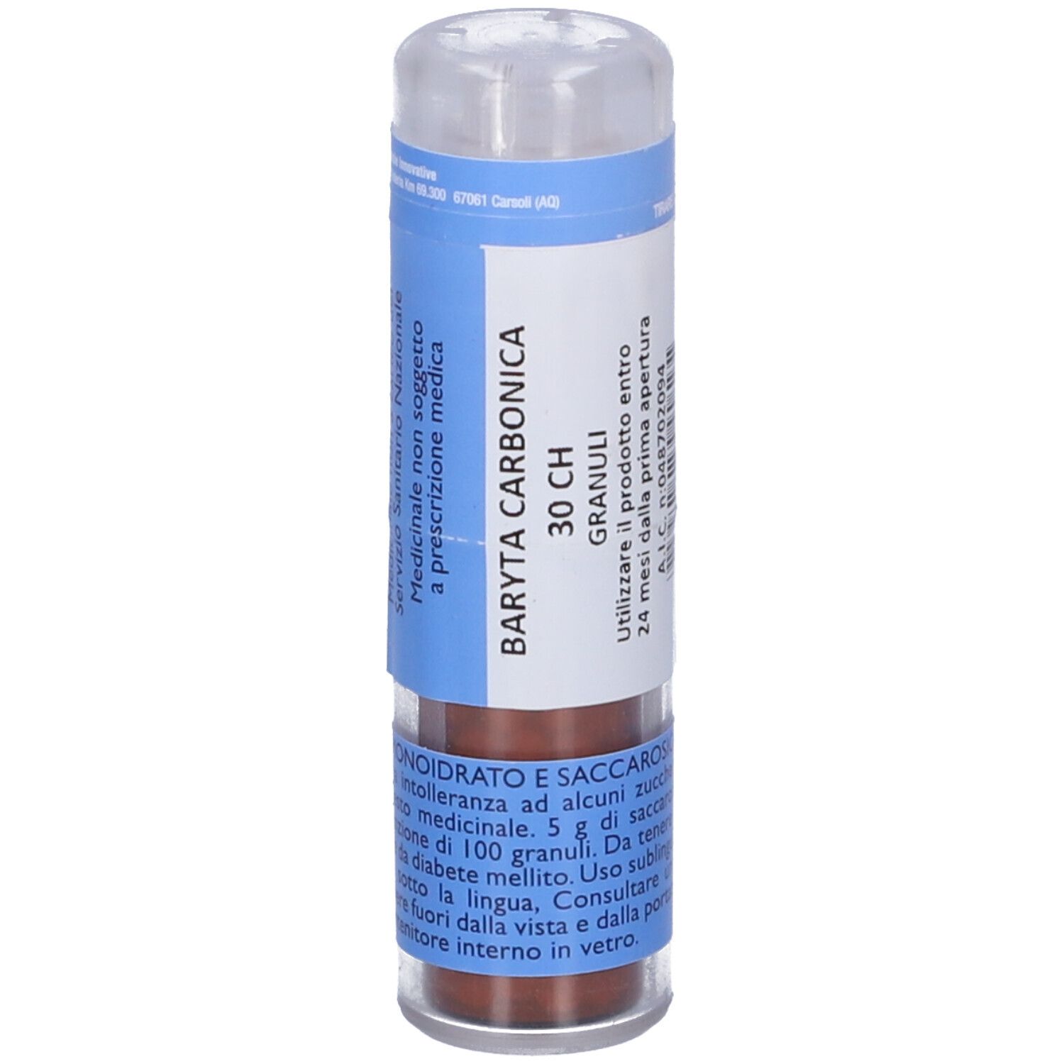 OTI Baryta Carbonica 30 Ch Granuli (Magnum) Contenitore Multidose Da 12 G (240 Granuli) Per Mucosa Orale