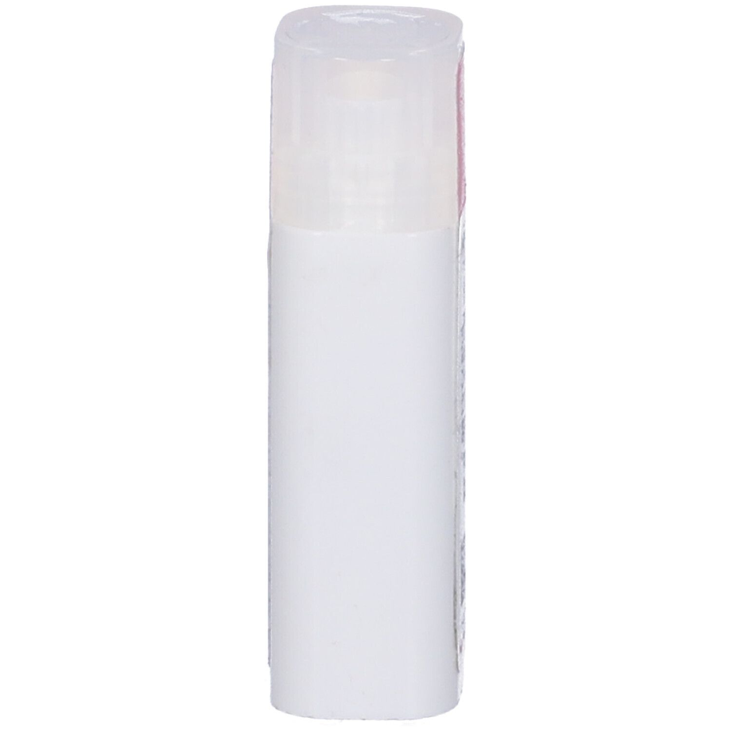 Flacone cilindrico bianco con tappo trasparente. Nessuna informazione visibile sul prodotto.