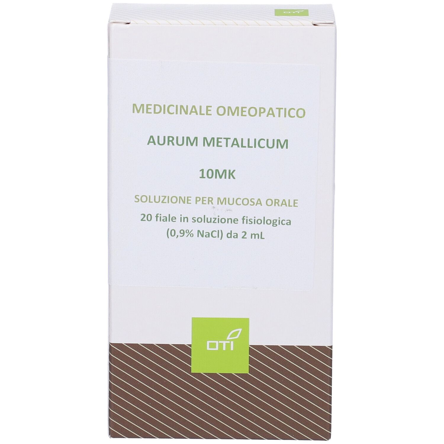 OTI Aurum Metallicum 10.000 K (10 Mk) 20 Fiale 2 Ml Soluzione Fisiologica Per Mucosa Orale