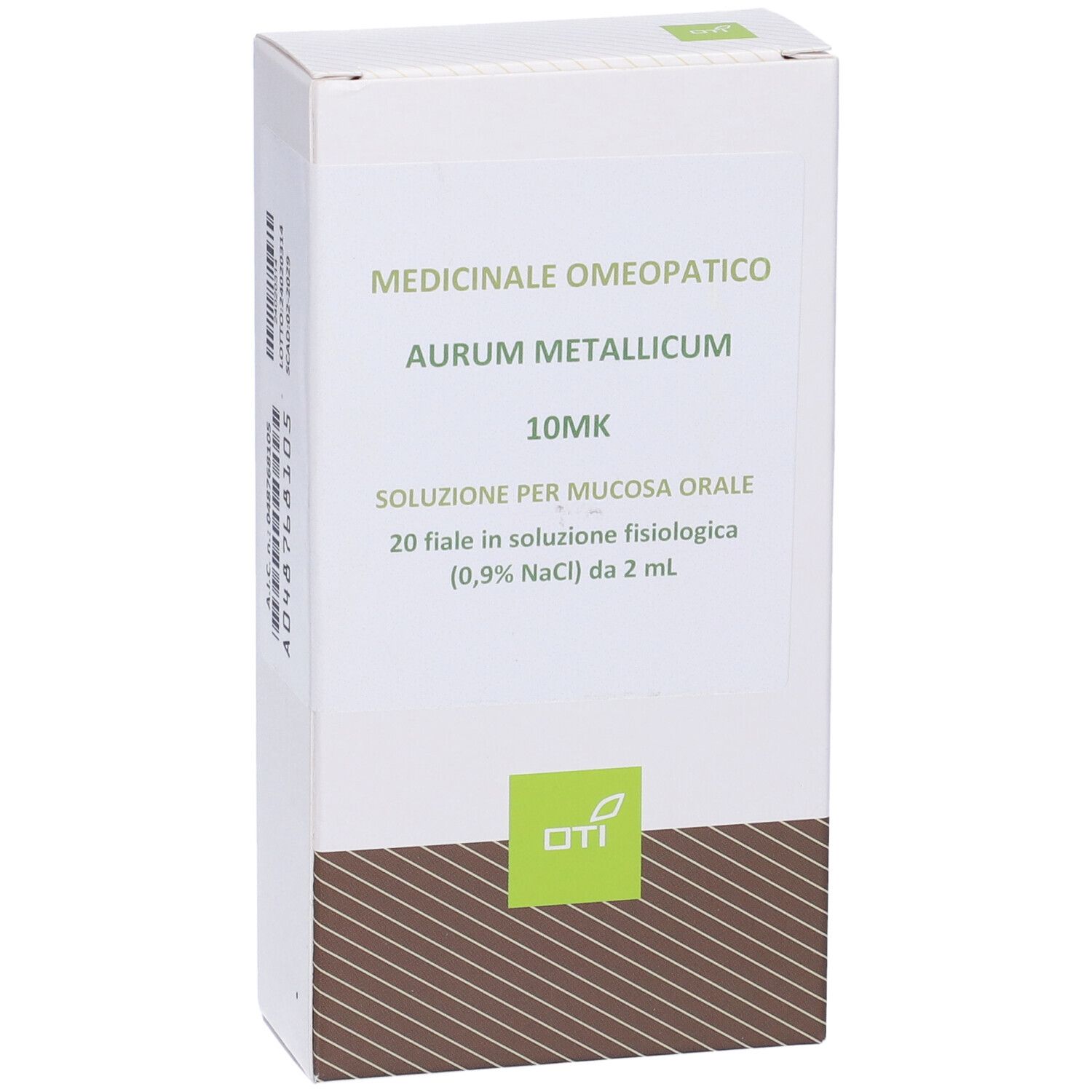 OTI Aurum Metallicum 10.000 K (10 Mk) 20 Fiale 2 Ml Soluzione Fisiologica Per Mucosa Orale