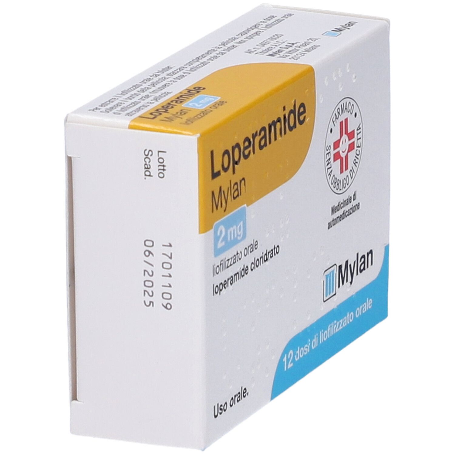 Loperamide Mylan 2 mg liofilizzato orale