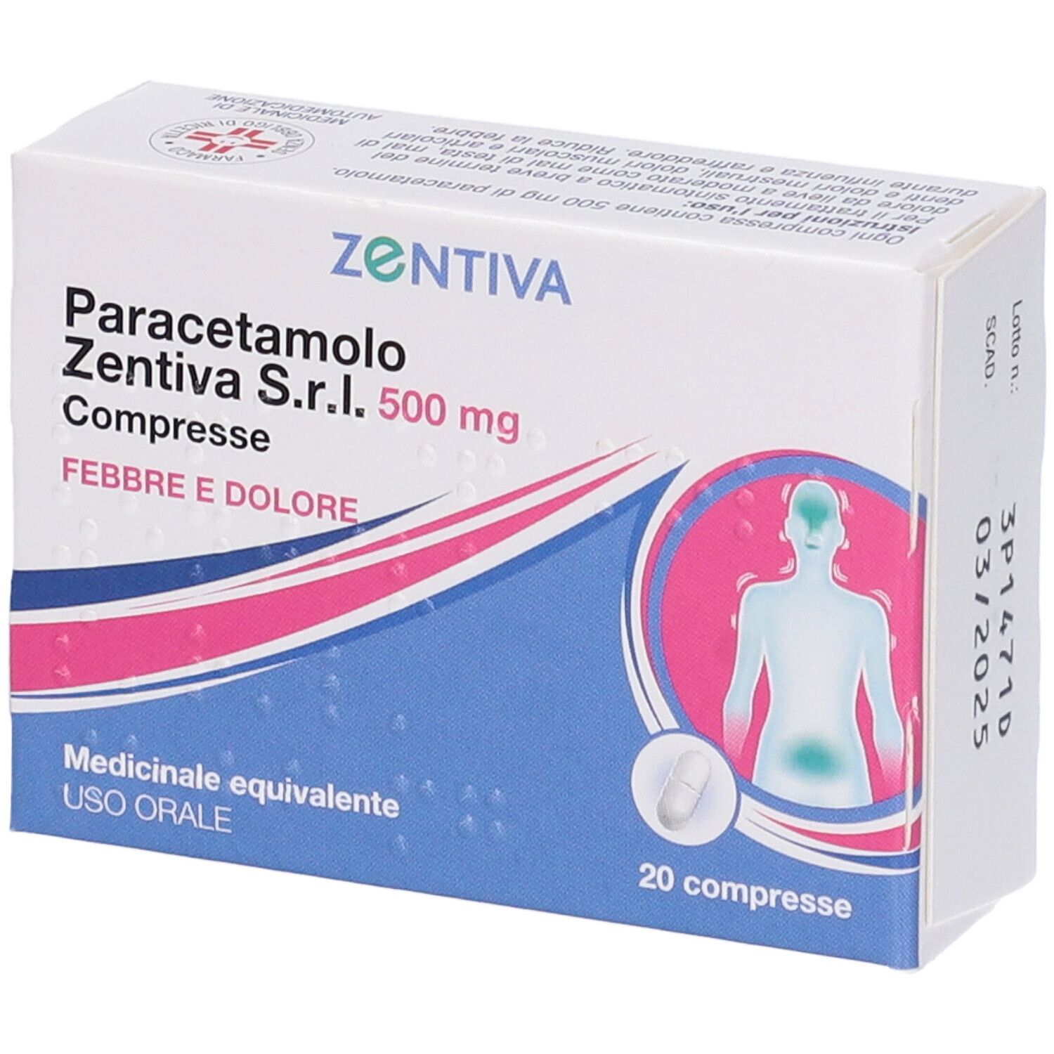 Paracetamolo Zentiva S.r.l. 500 mg compresse