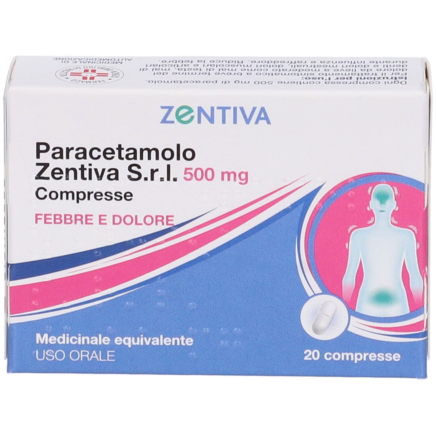 Paracetamolo Zentiva S.r.l. 500 mg compresse