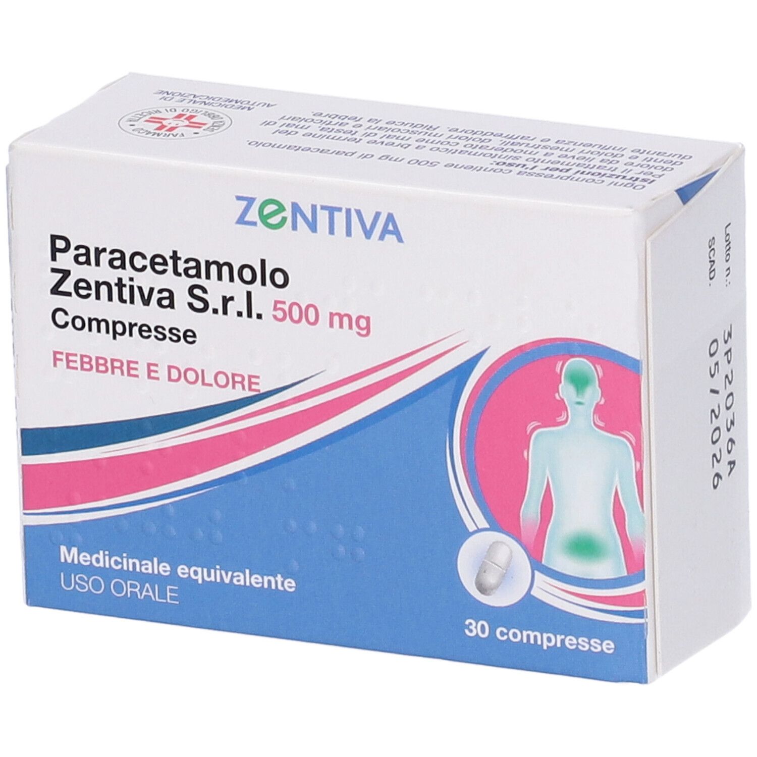 Paracetamolo Zentiva S.r.l. 500 mg compresse