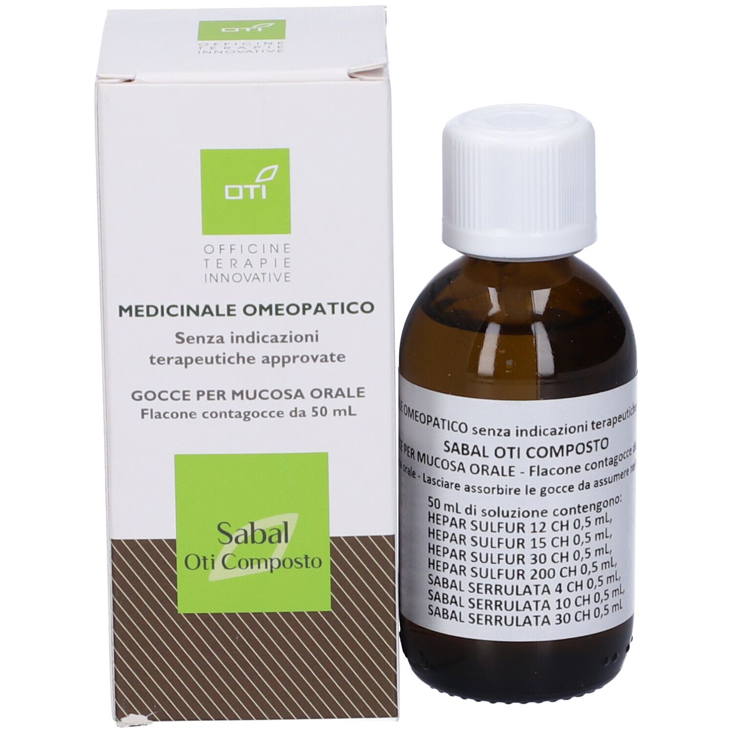 Sabal Oti Composto*Orale Gtt 50 Ml In Soluzione Idroalcolica Al 30% V/V