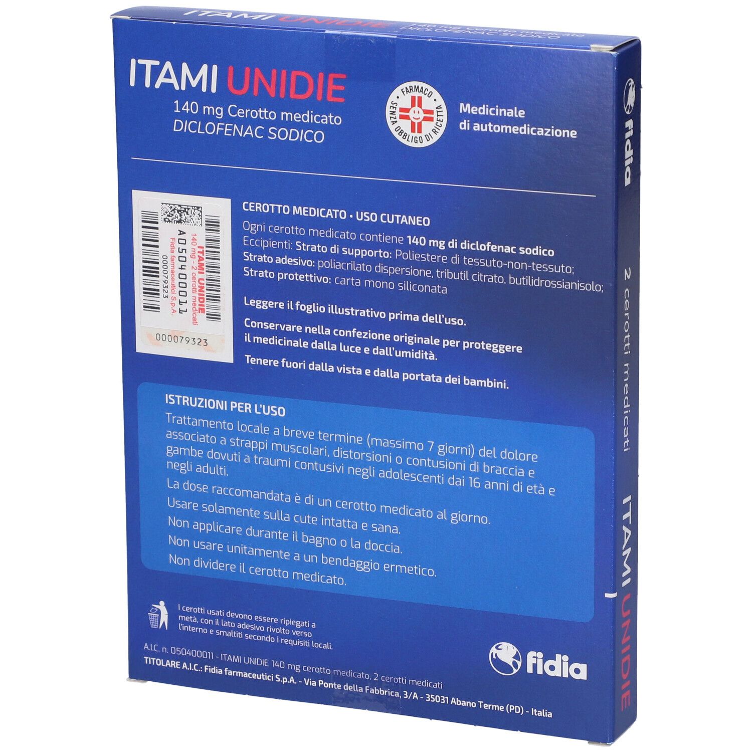 Itami Unidie 140 mg cerotto medicato
