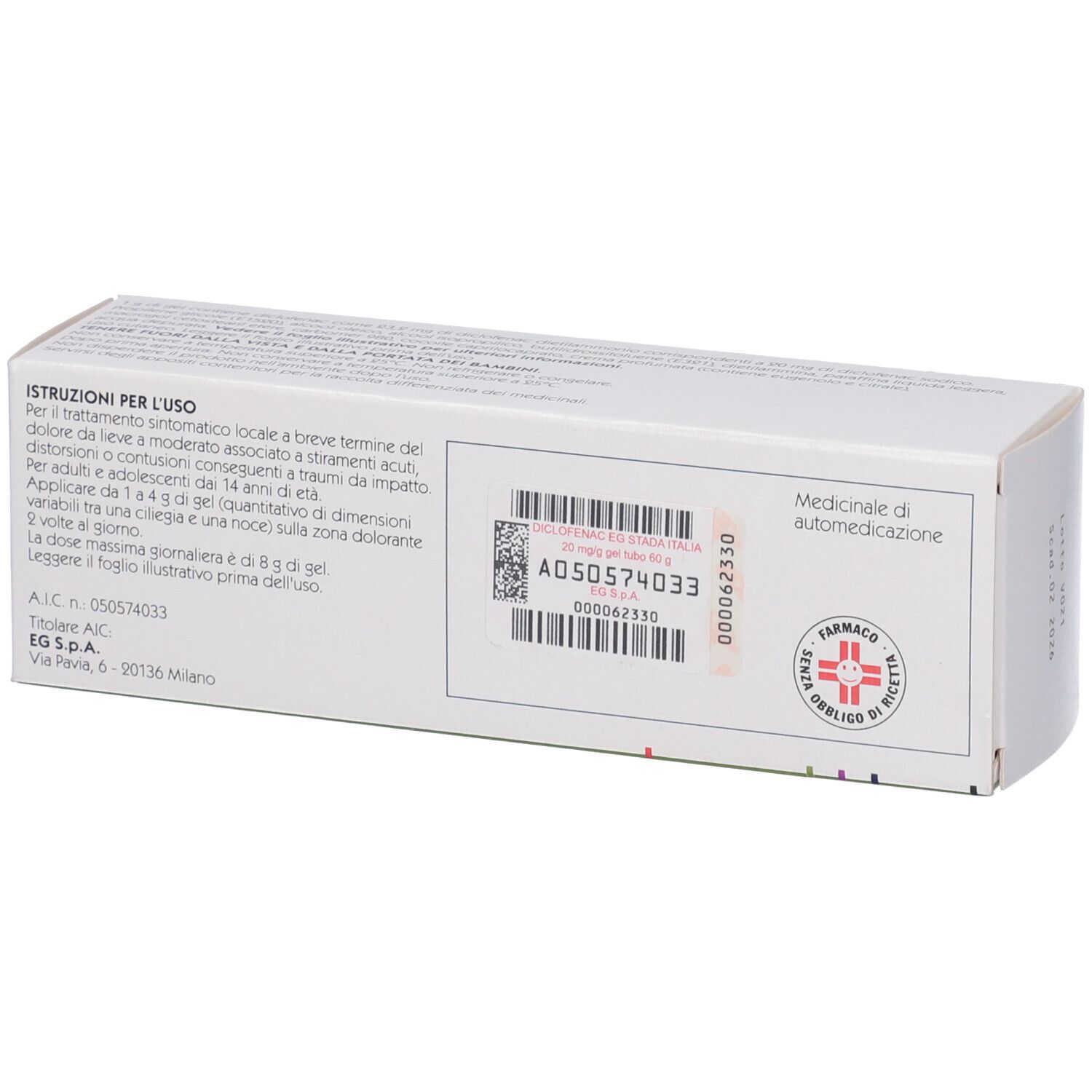 Diclofenac EG STADA Italia 20 mg/g Gel