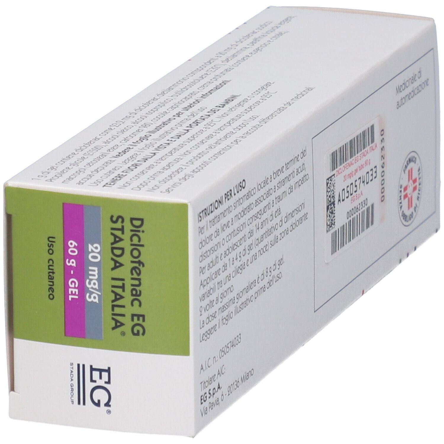 Diclofenac EG STADA Italia 20 mg/g Gel
