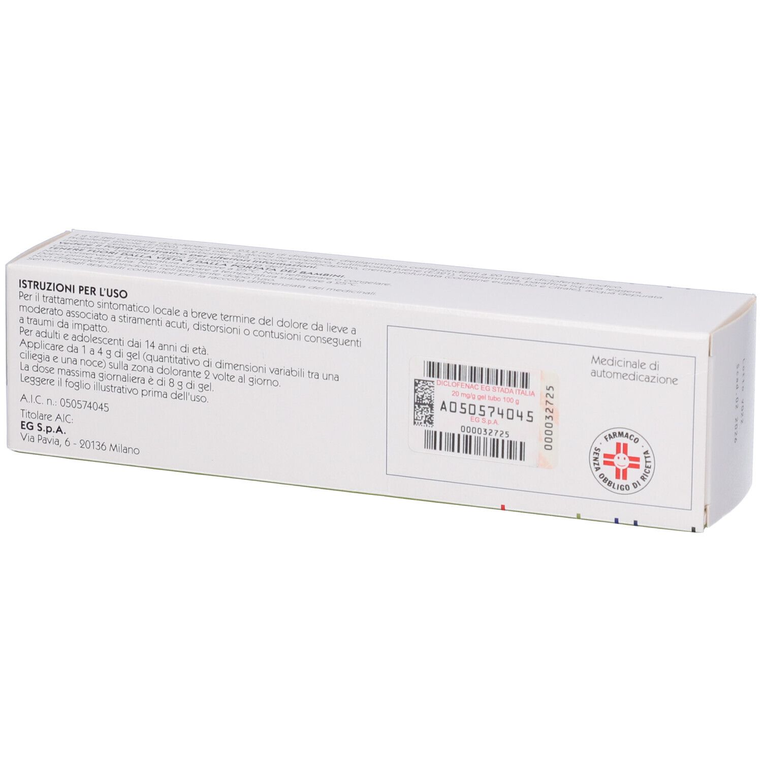 Diclofenac EG STADA Italia 20 mg/g Gel