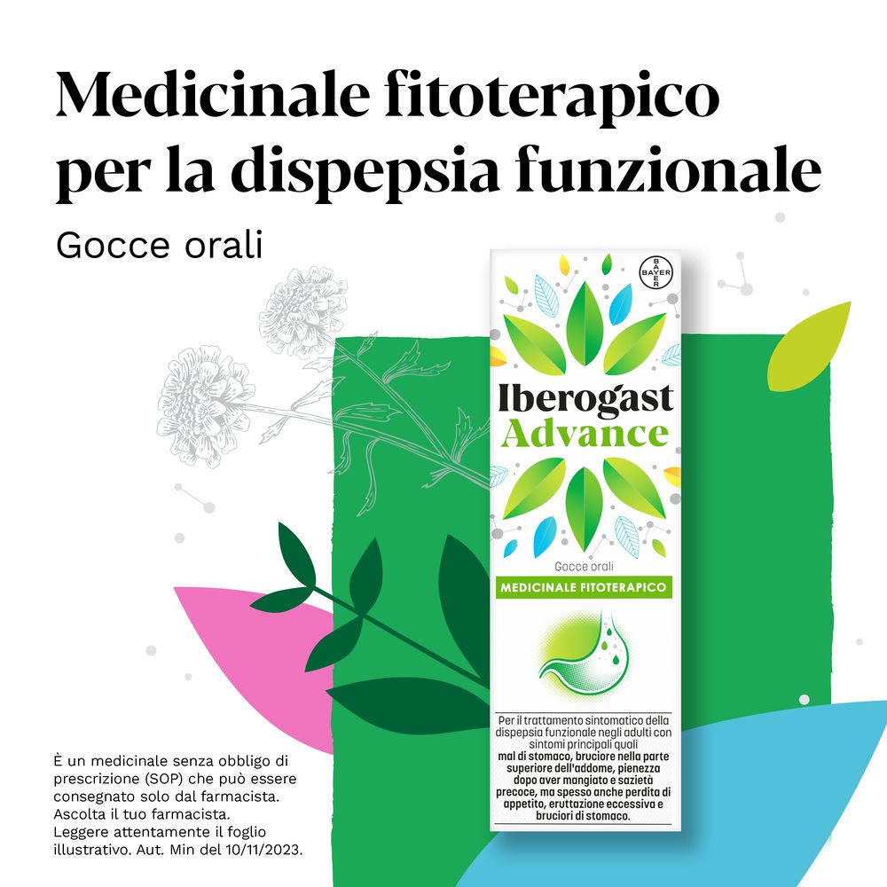Iberogast Advance Gocce Orali per Dispepsia Funzionale e Mal Di Stomaco 50ml