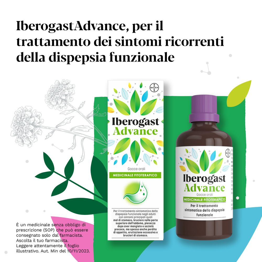 Iberogast Advance Gocce Orali per Dispepsia Funzionale e Mal Di Stomaco 50ml