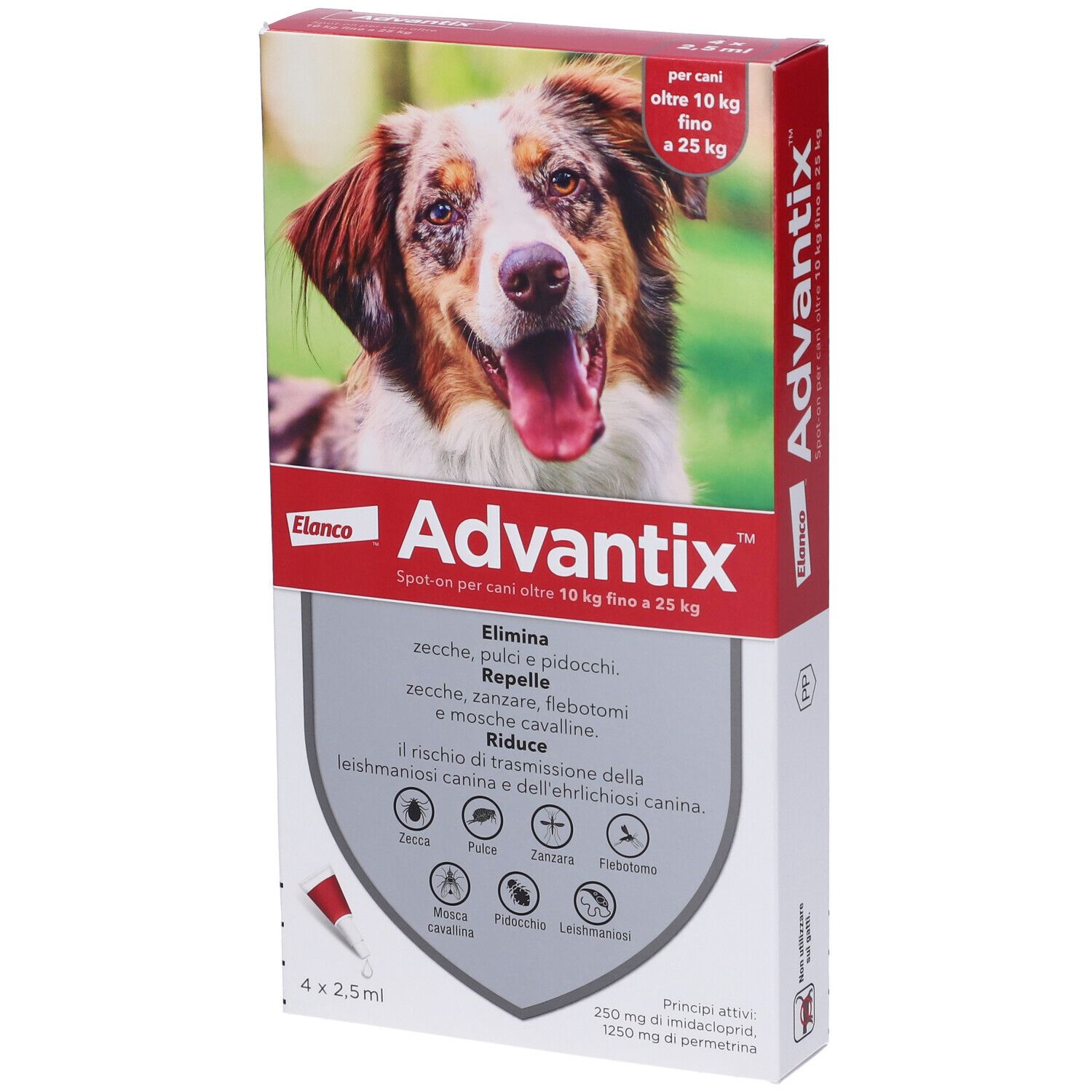 Advantix Spot On 6 Pipette 1ml 10 - 25 kg Antiparassitario