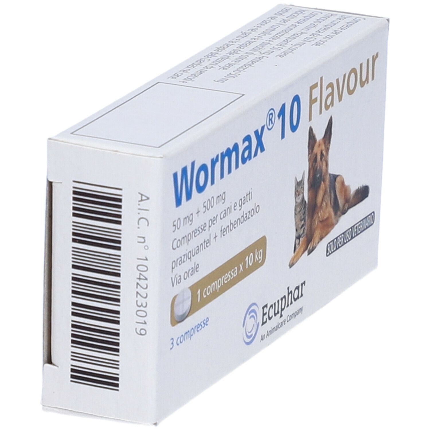 Wormax 10 Flavour Compresse Per Cani E Gatti 3 Pc