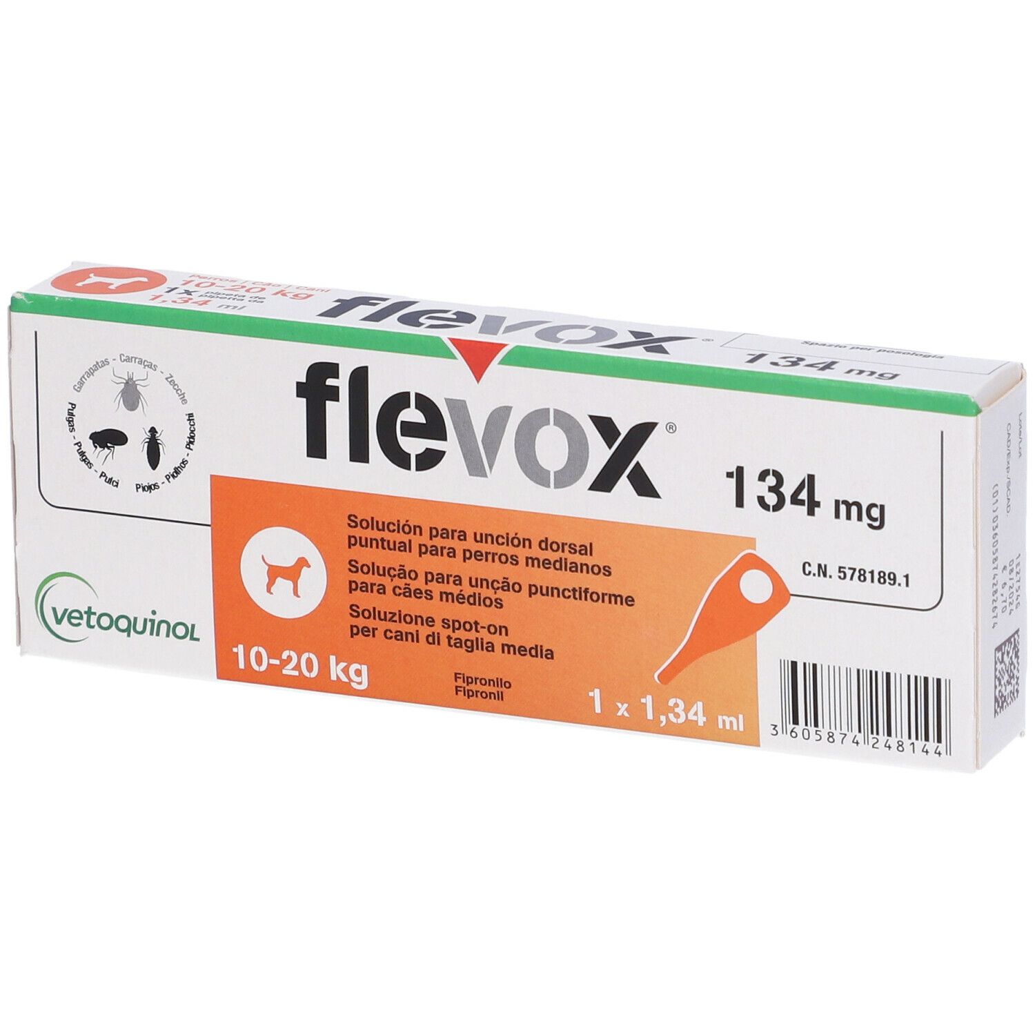 Flevox Spot-On 134 Mg (Cani Taglia Media)