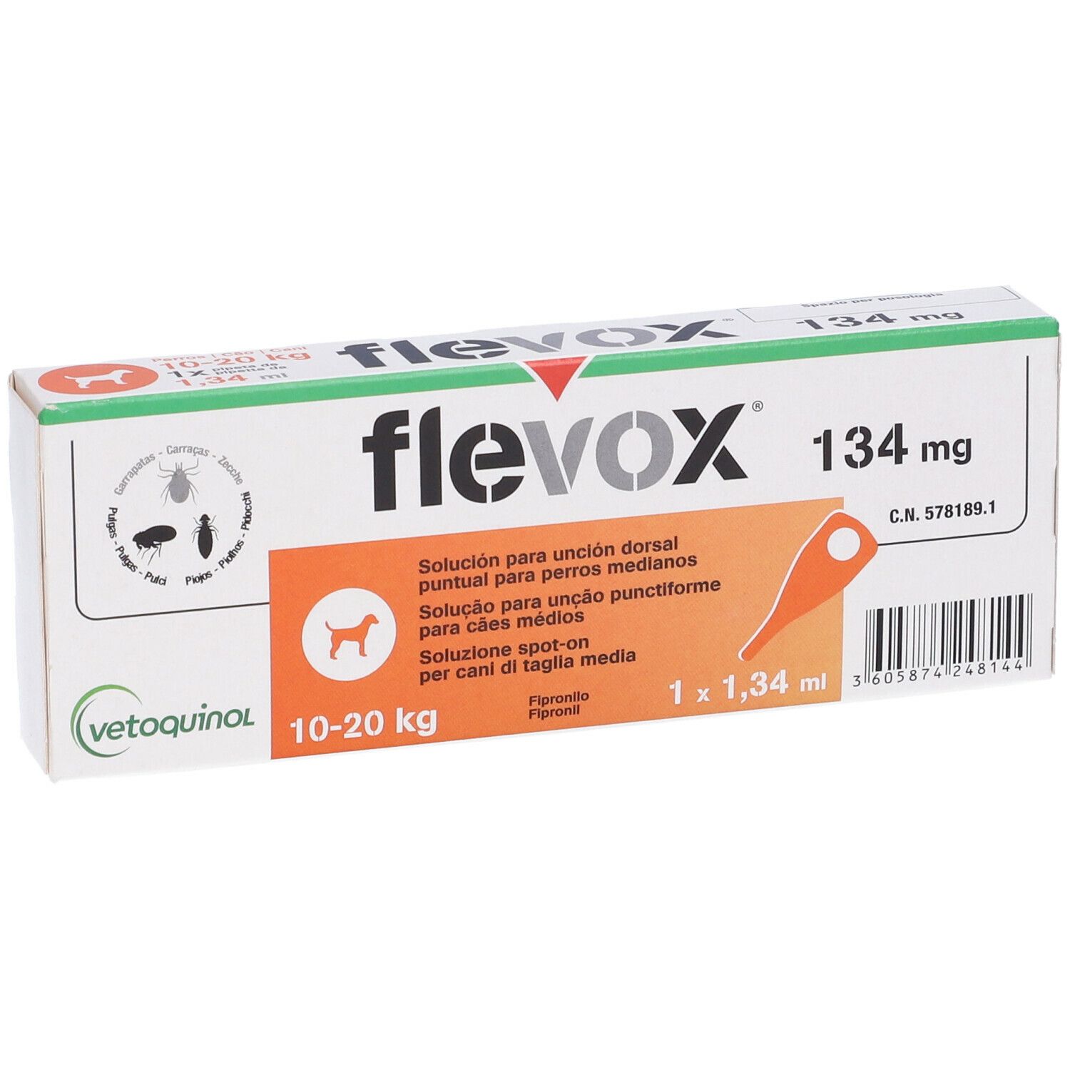 Flevox Spot-On 134 Mg (Cani Taglia Media)