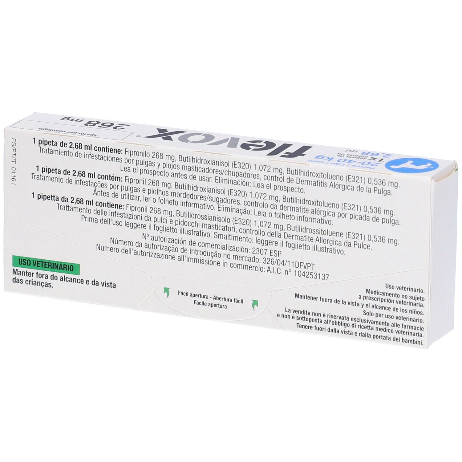 Flevox Spot-On 268 Mg (Cani Taglia Grossa)