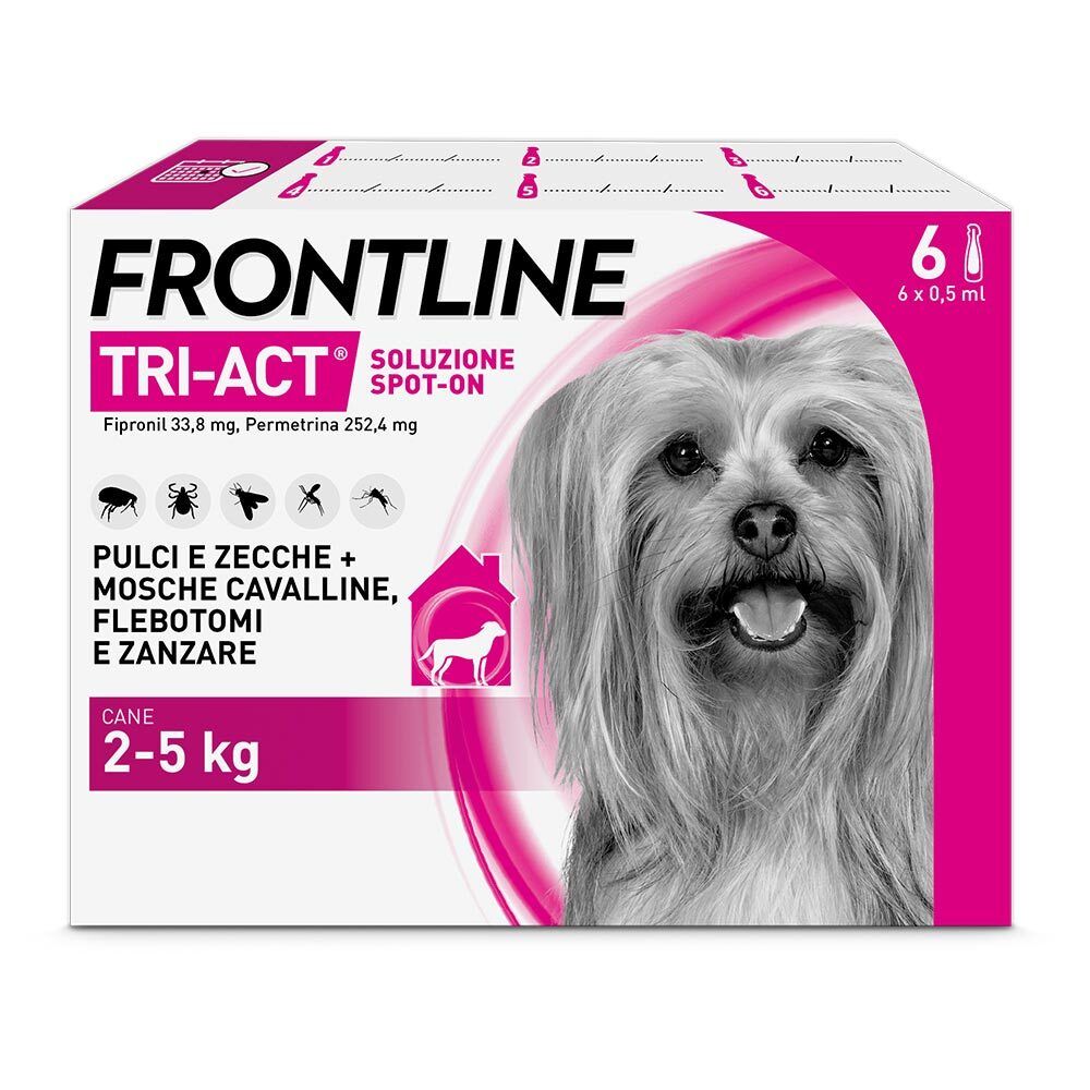 Frontline Tri-Act Soluzione Spot-On Per Cani Di 2-5 Kg