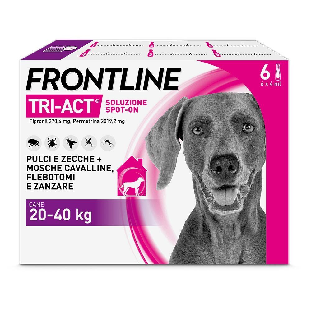 Frontline Tri-Act Soluzione Spot-On Per Cani Di 20-40 Kg